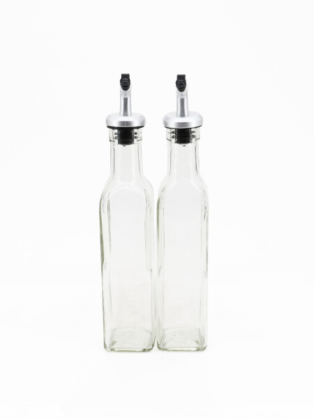ACEITERO Y VINAGRERO SET X2 TRANSPARENTE