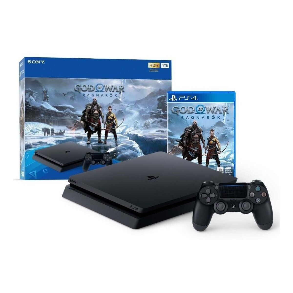 Sony PlayStation 4 Slim 1TB God Of War Ragnarok CUH-2215B Negro