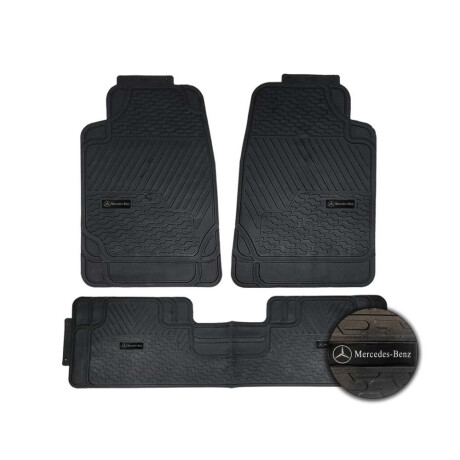 Alfombra New York Logo Mercedes Set De Tres Piezas