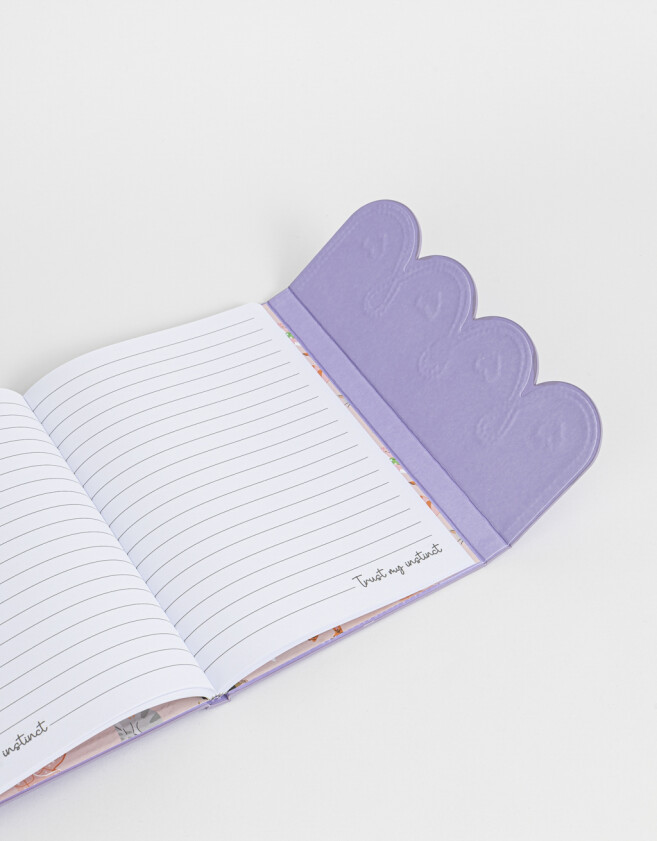 Anotadores Cuadernos y Memos Texturada Cuaderno A5 Bordado - Violeta Lila