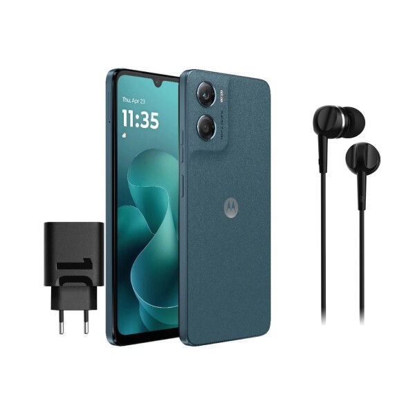 Motorola Moto G06 DS 4/128 GB Azul + Moto Earbuds 105 ¡De Regalo!