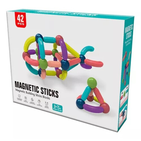 Sticks Magnets Bloques Magnéticos De Construcción X 42pcs Sticks Magnets Bloques Magnéticos De Construcción X 42pcs