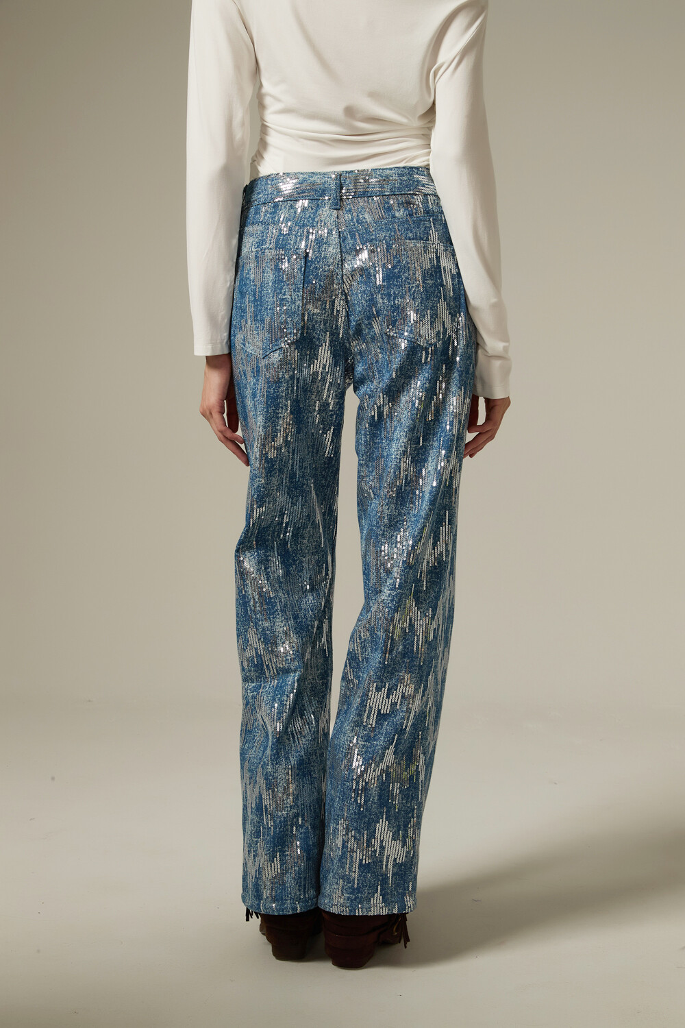 Pantalon Merel Azul Grisaceo