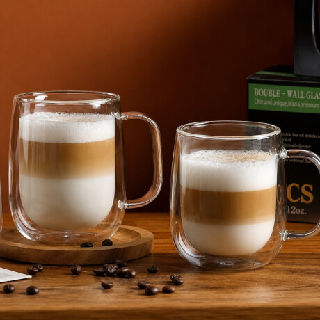 Taza Set 2 Unidades Doble Pared 250 ml Varenna Taza Set 2 Unidades Doble Pared 250 ml Varenna
