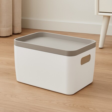 CAJA ORGANIZADORA IDEALLE CLASSIC 41X32X17CM BLANCO