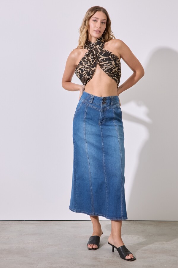 Falda Maxi Denim JEAN