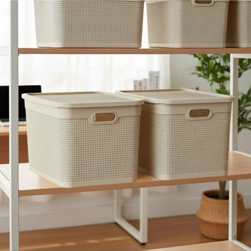 Set x2 Caja simil ratán 40 lts ARENA