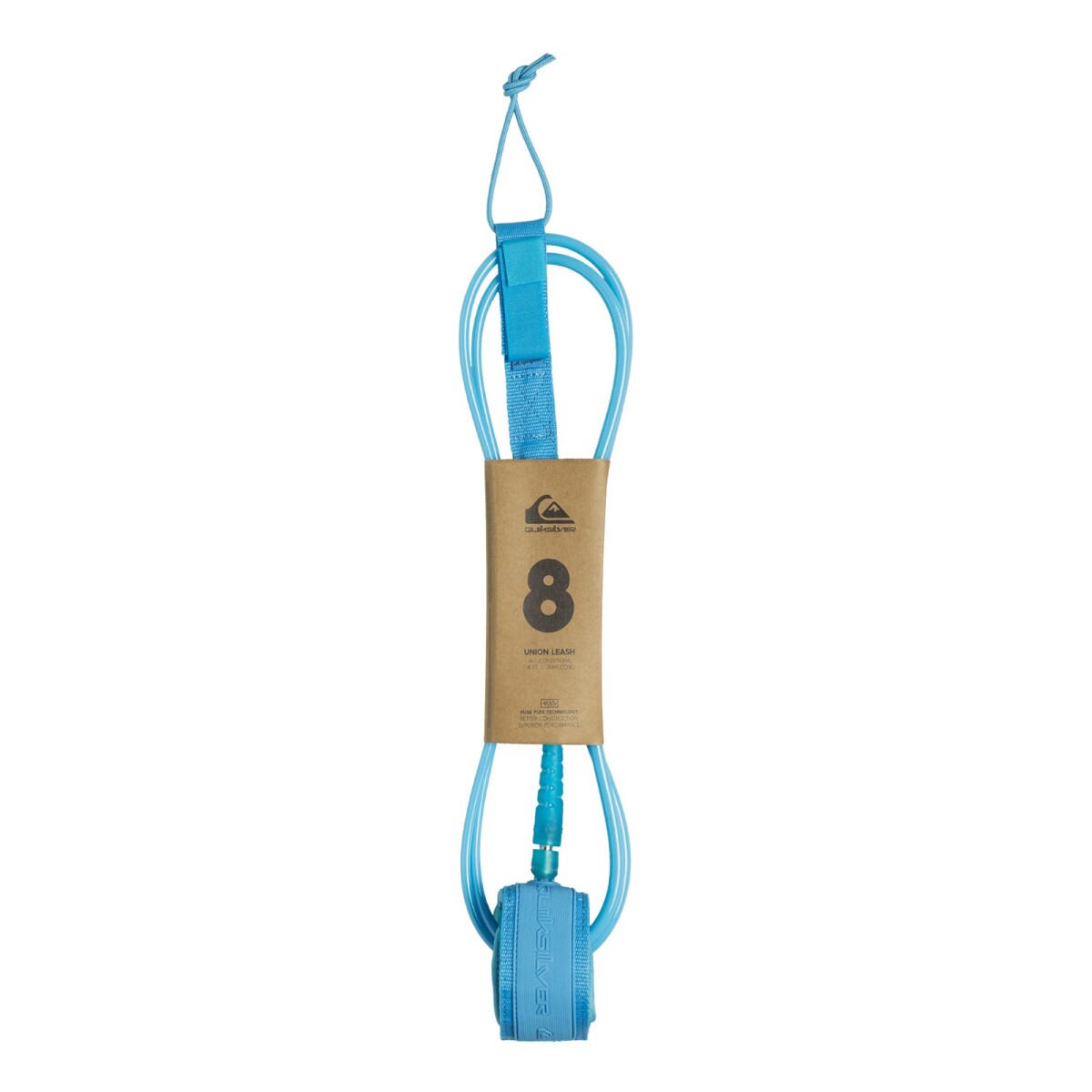 Leash Quiksilver Union 8" - Aqua (7 mm) 