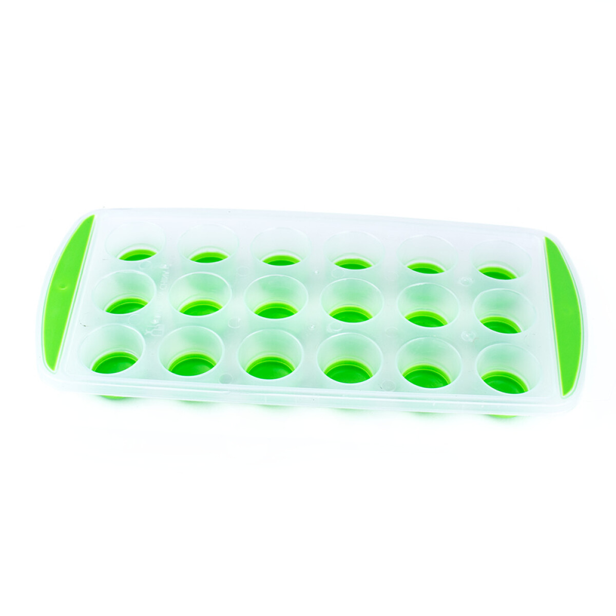 Cubitera De Plástico Y Silicona X18 - Verde 