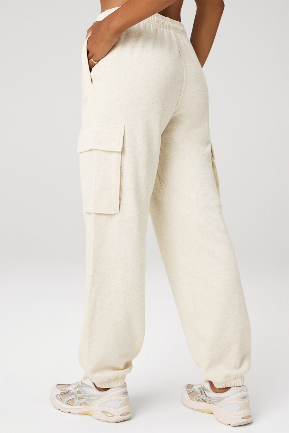 Year Round Terry Cargo Jogger Bone Heather