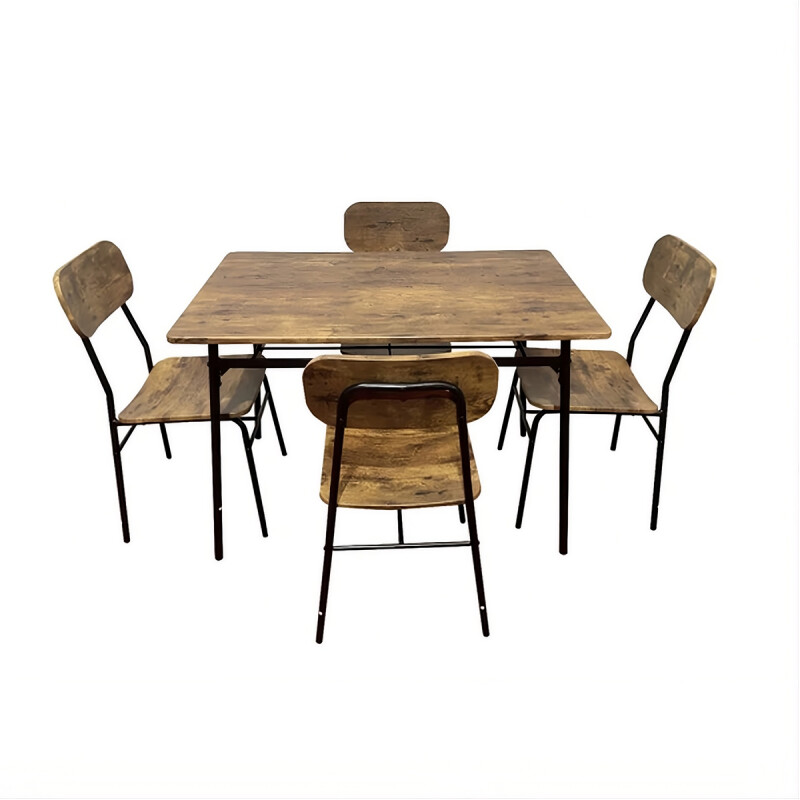 Juego DE COMEDOR 4 Sillas cAÑO Negro N/A