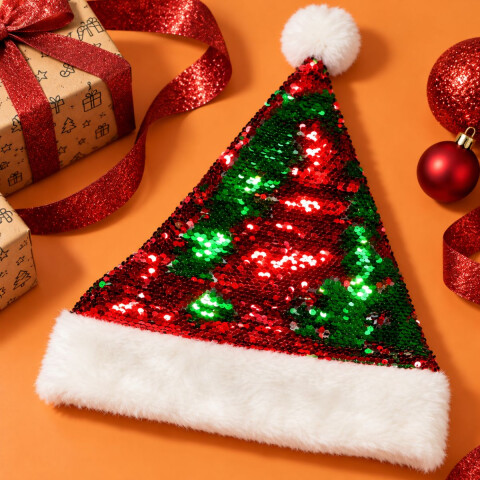Gorro Papá Noel Con Lentejuelas Gorro Papá Noel Con Lentejuelas