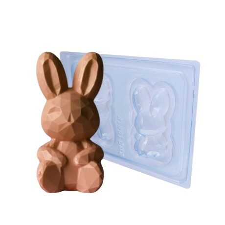 Molde pascua conejo de diamante 10 cm Molde pascua conejo de diamante 10 cm
