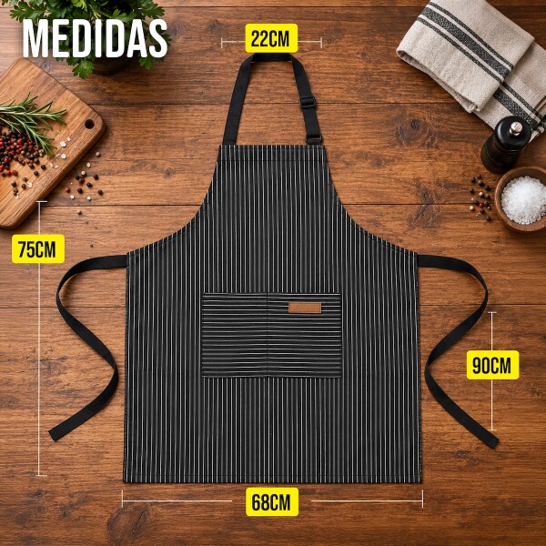 Delantal Gastronómico Unisex Jean Cocina Barbería Asado Chef IMBACK Delantal Gastronómico Unisex Jean Cocina Barbería Asado Chef IMBACK