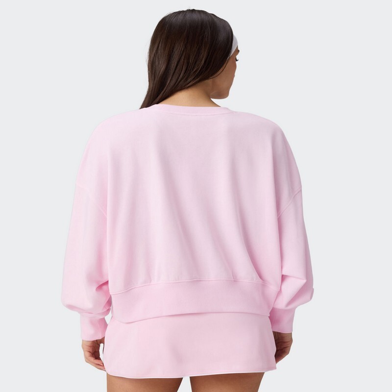 Buzo Fabletics Year Round Terry Crew Rosa