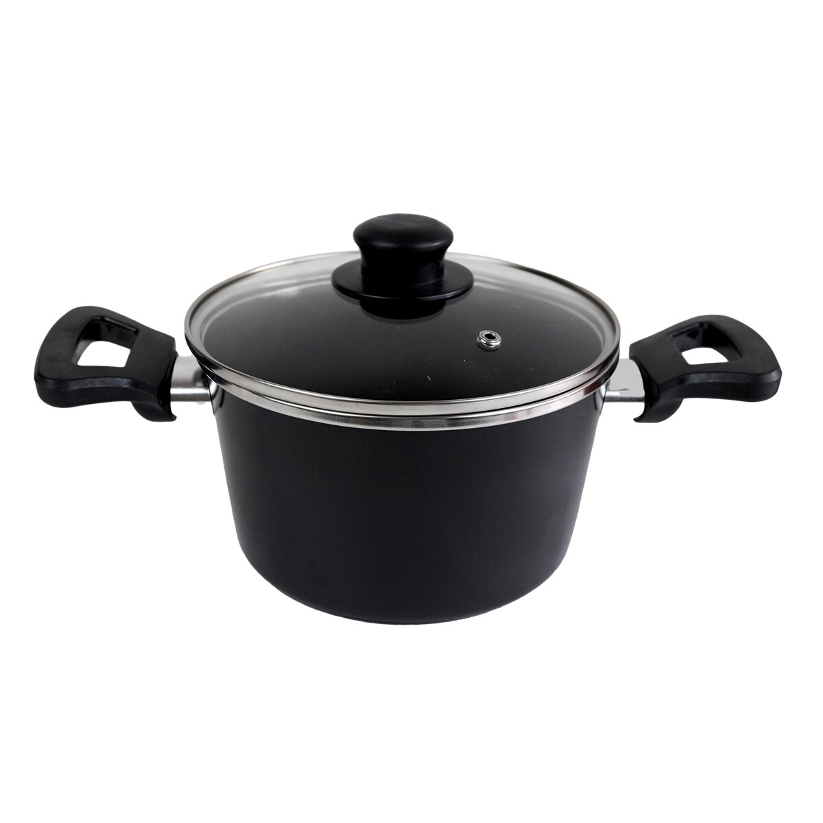 OLLA METAL C/TAPA VIDRIO 