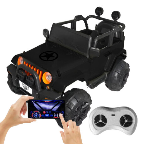 Auto Jeep Compact Batería C.remot Luz Música Español! Negro