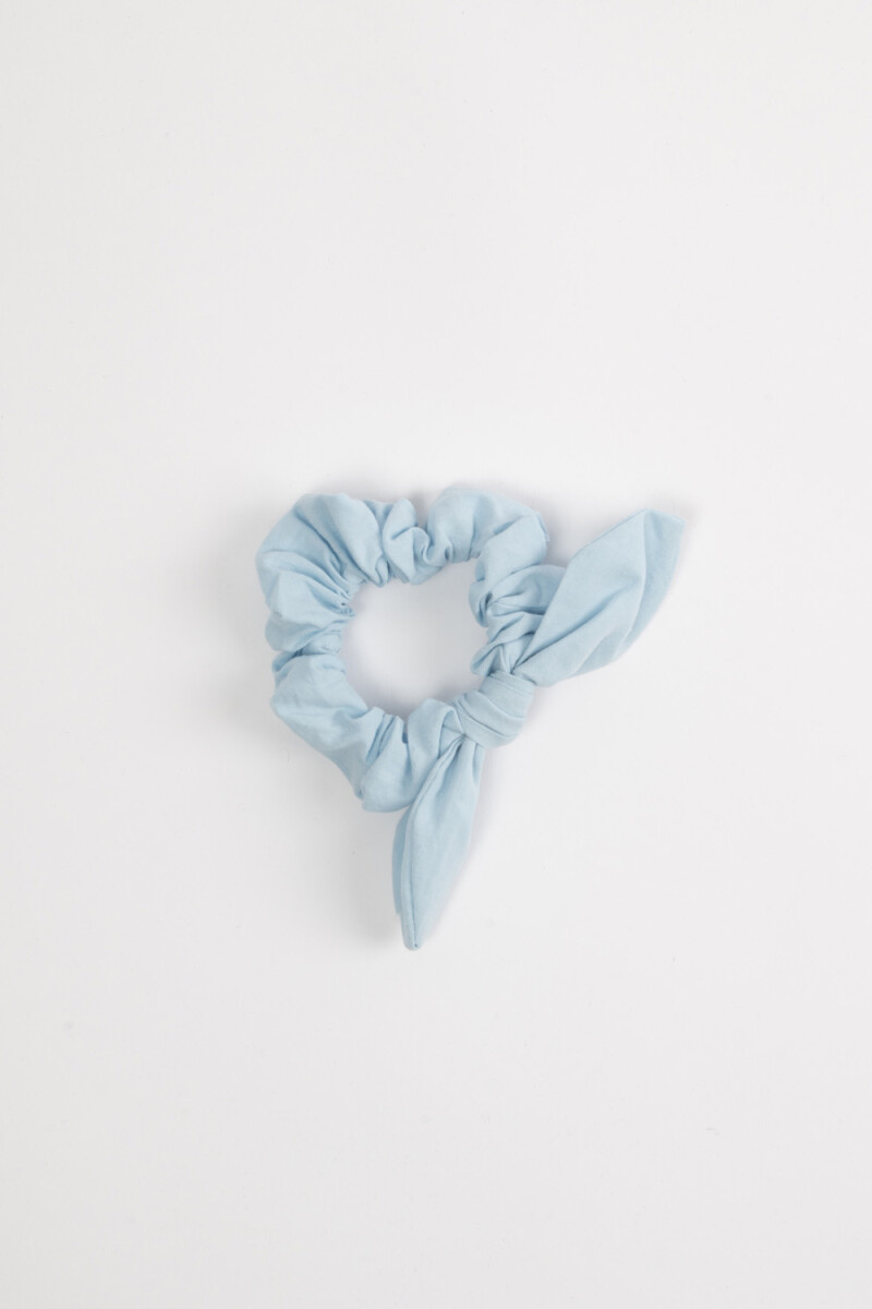 Scrunchie moña Celeste