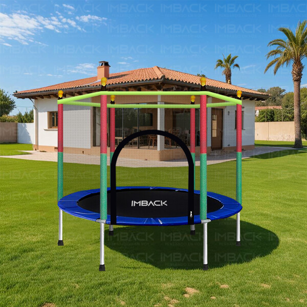 Cama Elástica de 1,40M Trampolín Saltarín Multicolor Azul ce001 Cama Elástica de 1,40M Trampolín Saltarín Multicolor Azul ce001