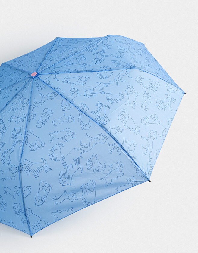 Paraguas Cortos Estampado Paraguas Corto Estampado - Azul Celeste