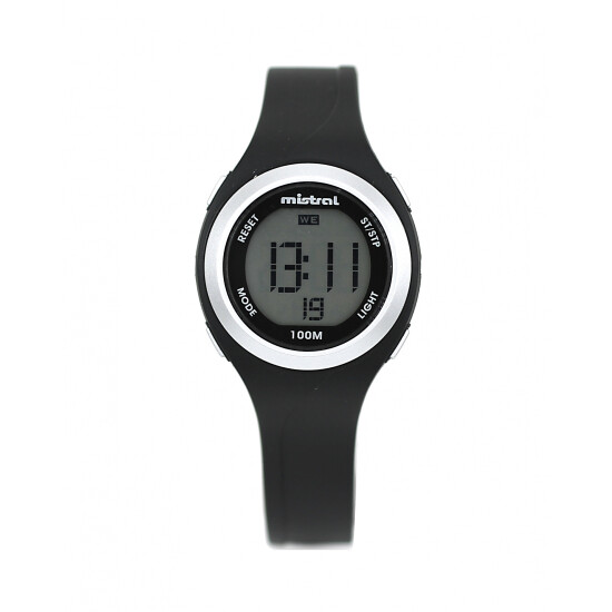 Reloj Mistral Deportivo Silicona Negro 0