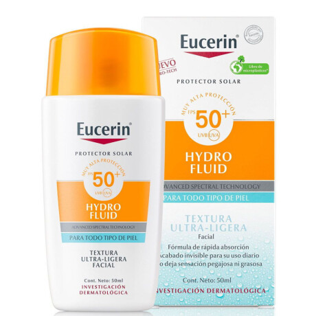 Protector Solar Facial Eucerin Hydro Fluid FPS50+ 50ml Protector Solar Facial Eucerin Hydro Fluid FPS50+ 50ml