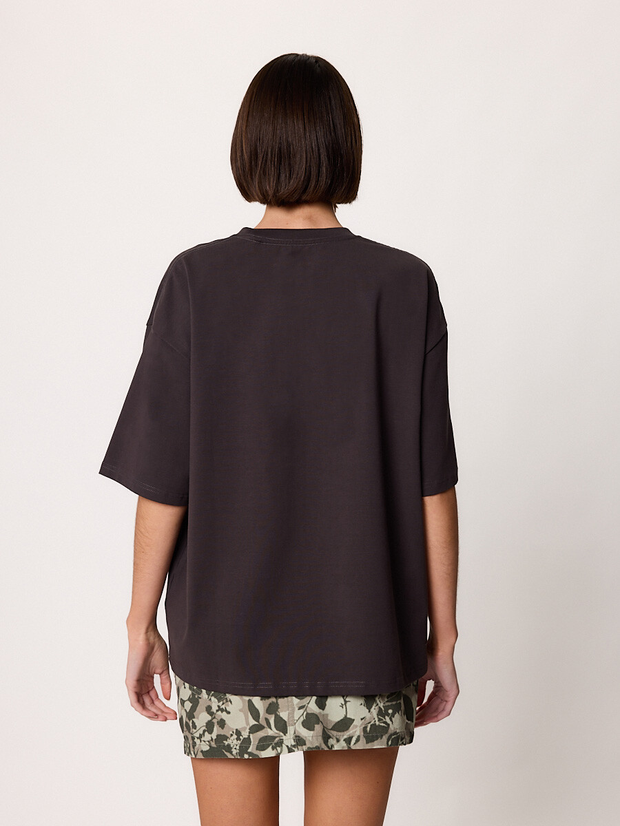 T-SHIRT M/C MACHE DIXIE Gris Oscuro