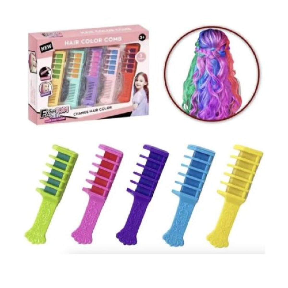 Set de Crayolas Para PIintar El Pelo - Set De Crayolas Para Piintar El Pelo 