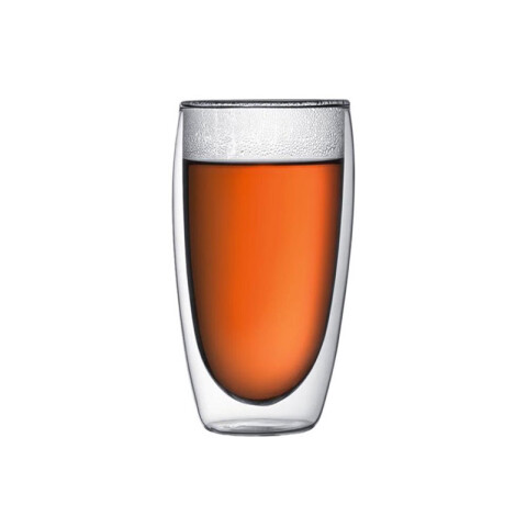Vaso térmico de vidrio de doble pared 450ml Vaso Térmico De Vidrio De Doble Pared 450ml