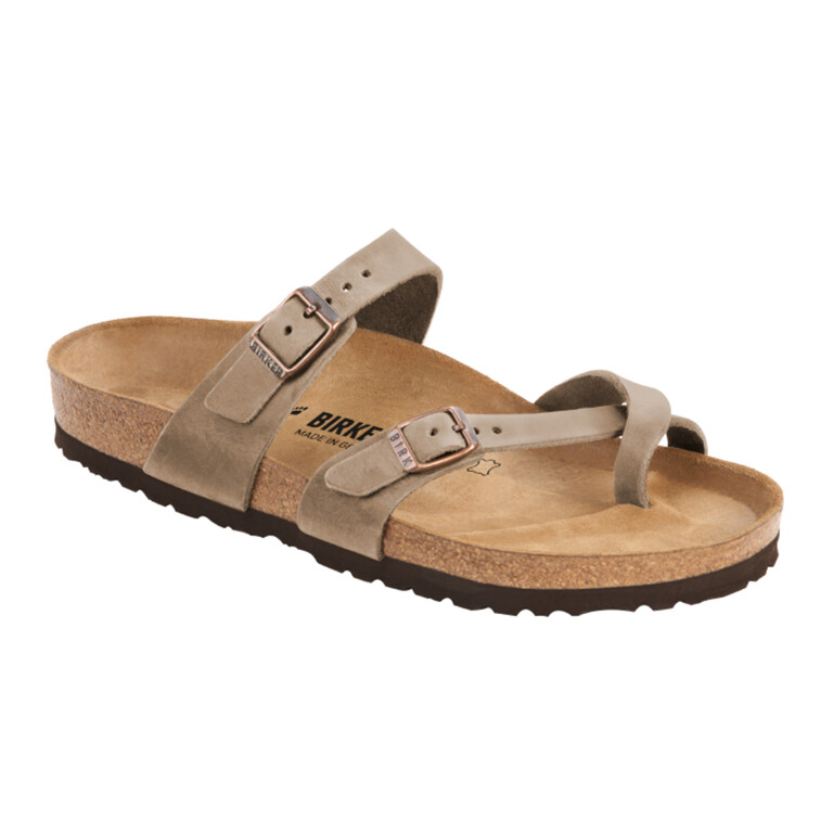 Sandalia Mayari Oiled Leather - Regular Marron