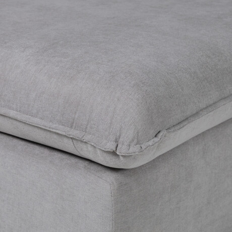 Rinconera Atualitta - Tela Microfibra - Chaise Izquierdo TC1009 (Plata)