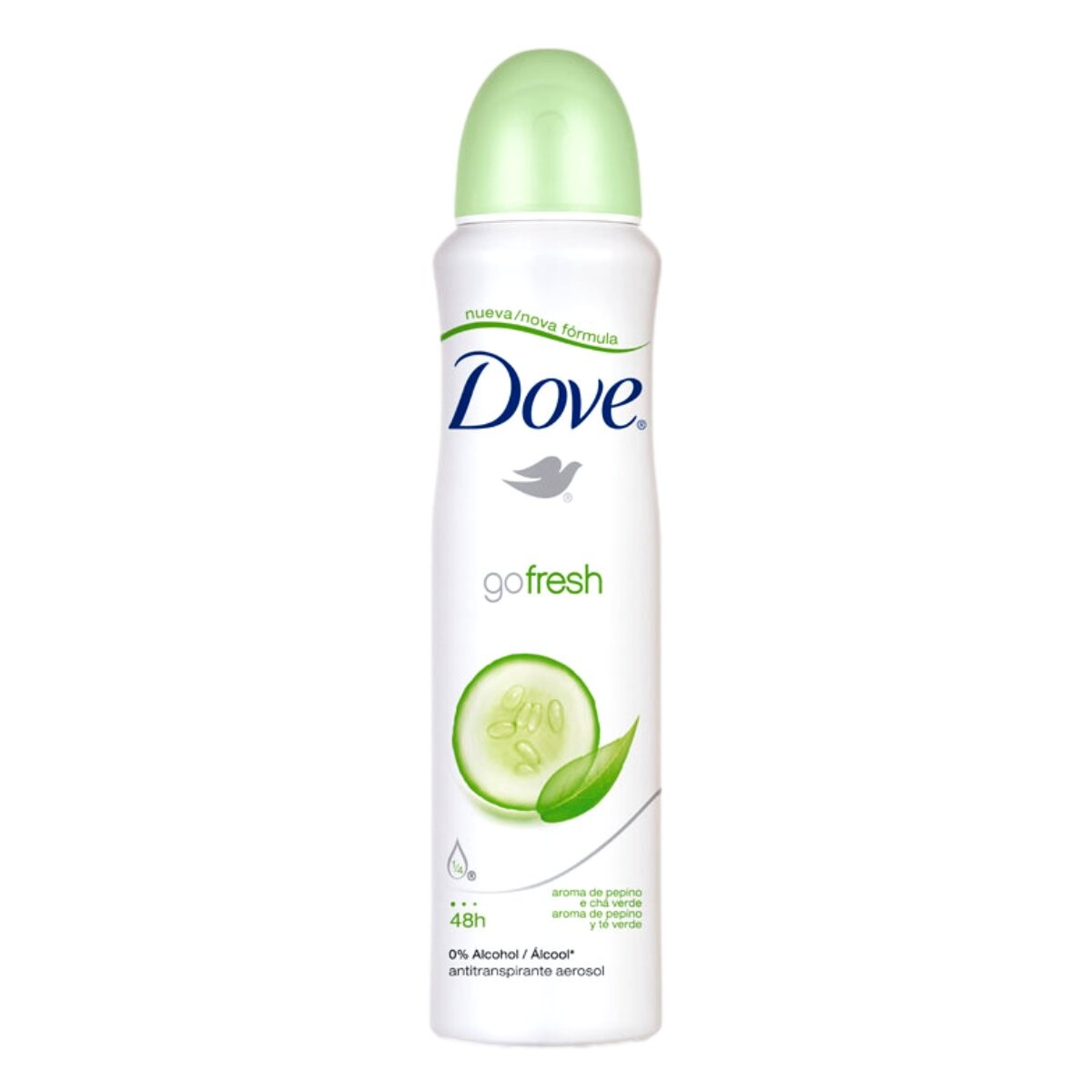 Desodorante Dove aerosol 150ml Go Fresh Pepino 