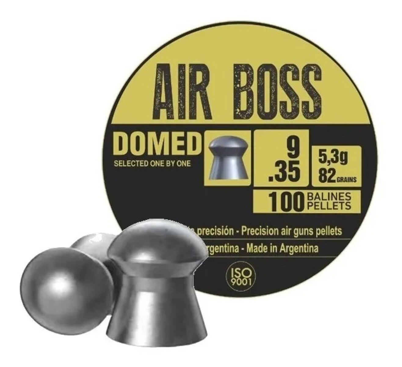Chumbos Apolo Air Boss 9mm 100 Unidades 82 Grains 