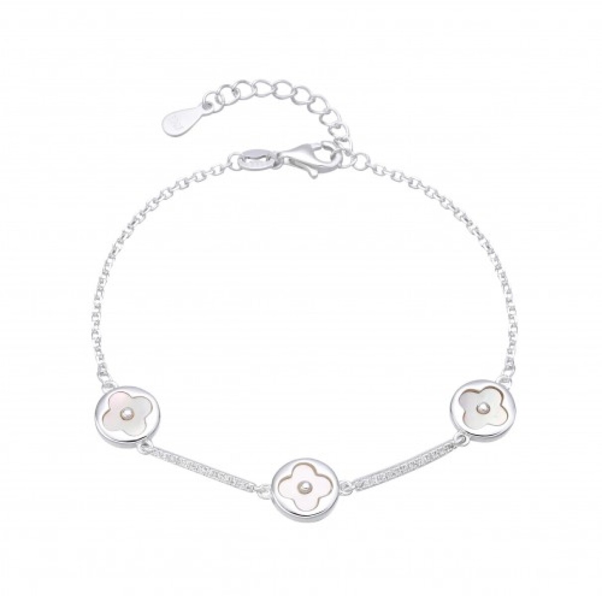 Pulsera de plata 925 con nácar, VAN. 