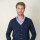 Cardigan merino Navy