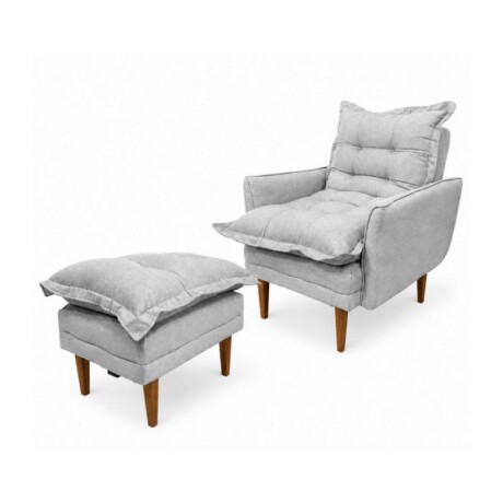 POLTRONA + PUFF CLASSIC 1LUGAR GRIS. HELLEN POLTRONA + PUFF CLASSIC 1LUGAR GRIS. HELLEN