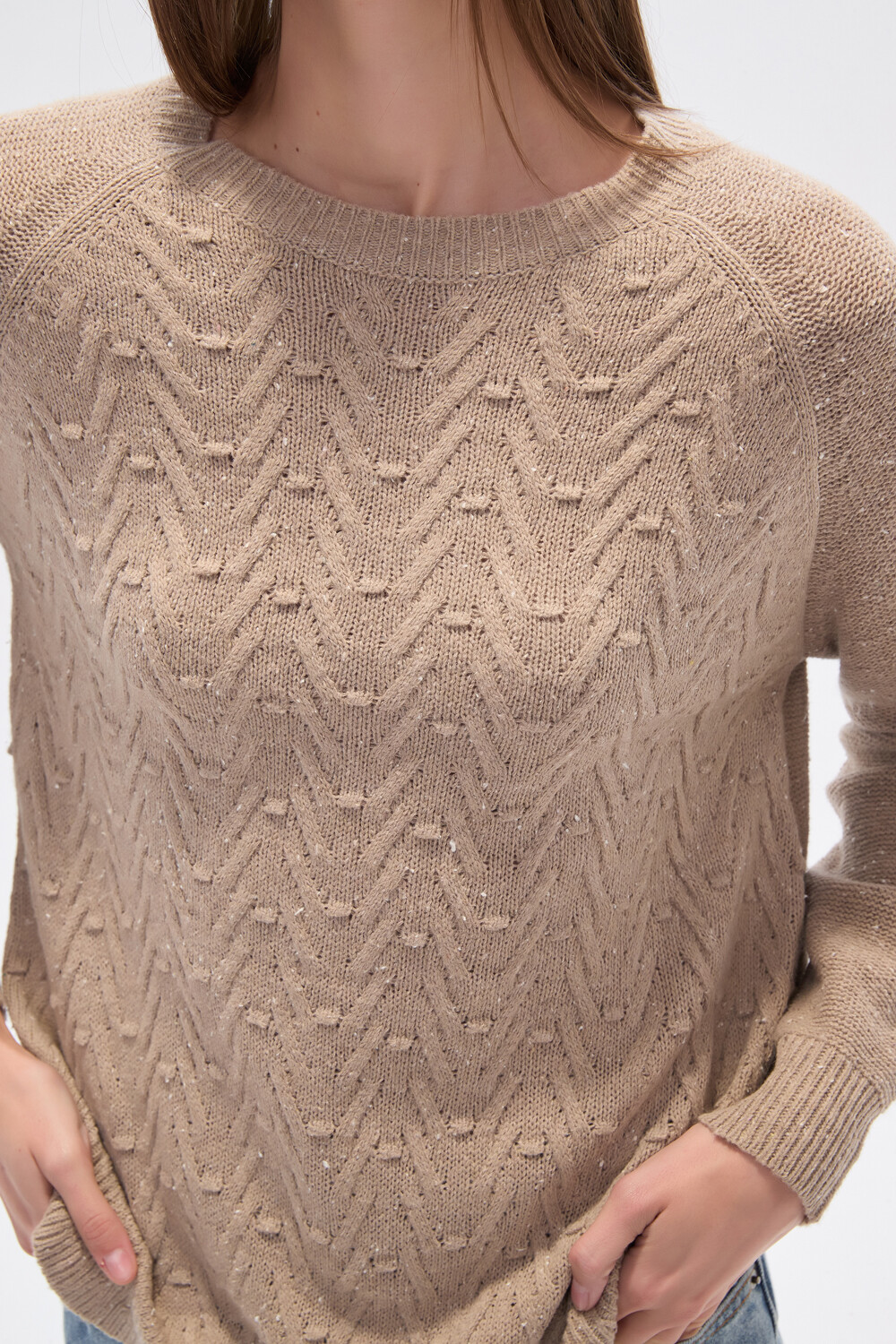 Sweater Pier Taupe Claro