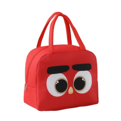 Bolsa Térmica Lonchera Infantil Bolso Caliente Frio Comida Pajaro Rojo