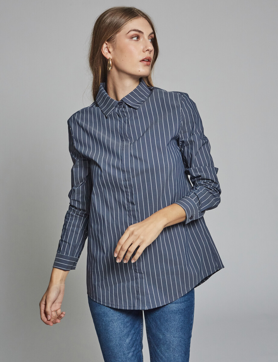 Camisa oversize azul