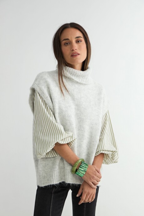 CHALECO SÁNDALO GRIS CLARO