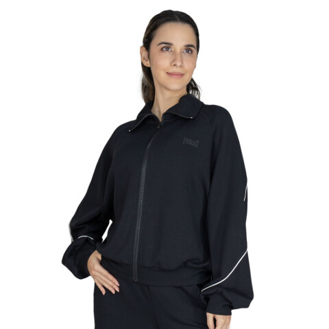 JACKET FEM RYN/POLY/SPX EVERLAST JETSET BK W6 BLACK