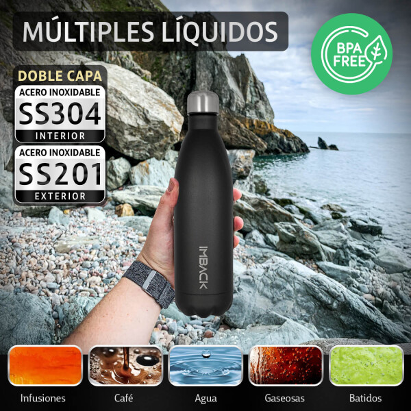 Termo Botella Termica Agua 1000ml Acero Inoxidable Doble capa Termo Botella Termica Agua 1000ml Acero Inoxidable Doble capa