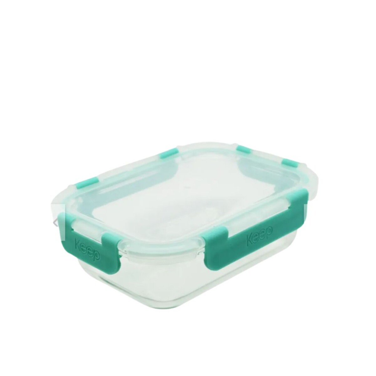 HERMETICO RECTANGULAR 640ML GLASS KEEP Aqua
