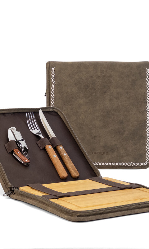 SET PARRILLERO BEEFMASTER TABACO