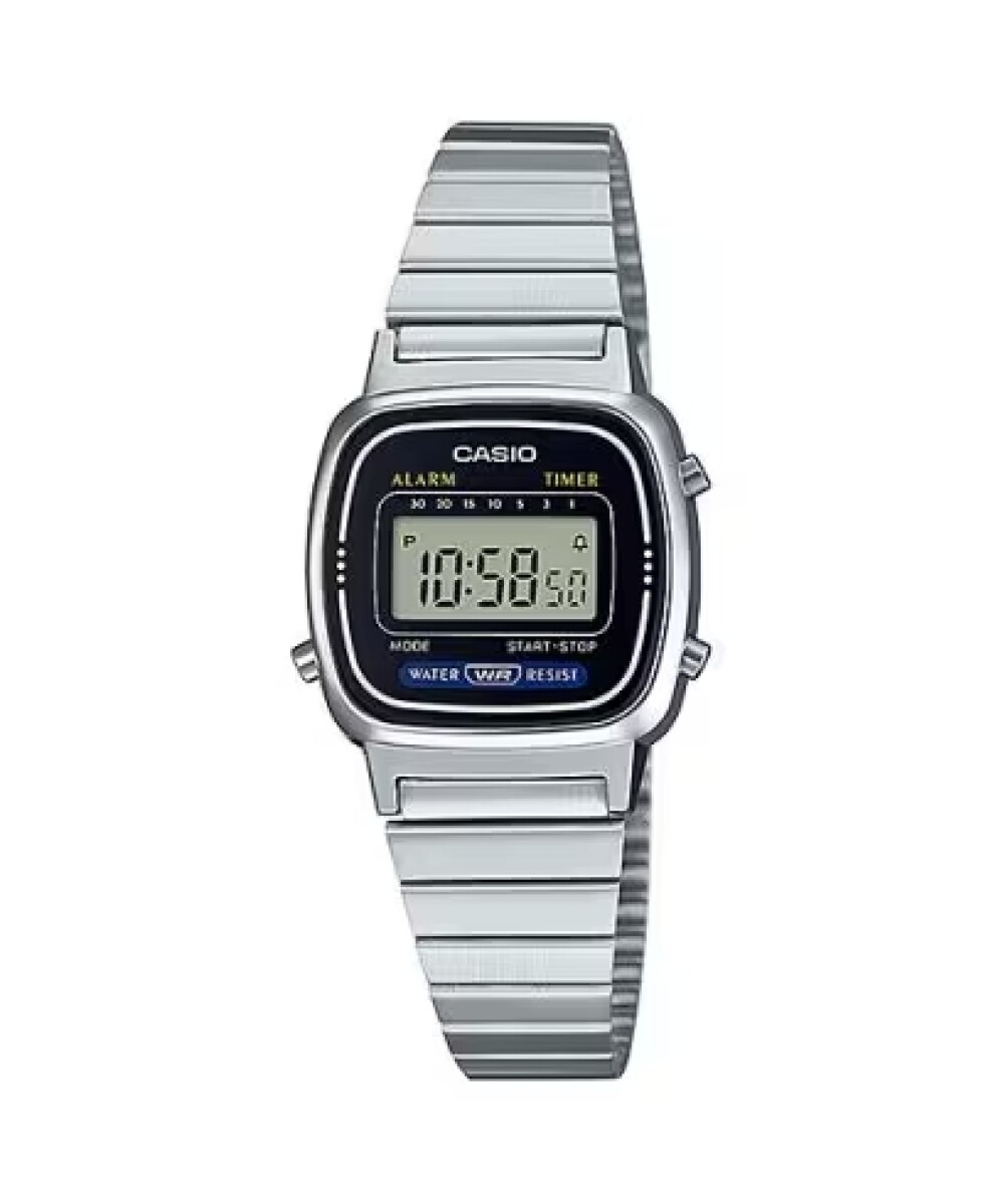 Reloj Casio Retro LA670WD - 1DF - Plateado 