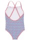 Traje De Baño Con Dos Estampados Azul Claro