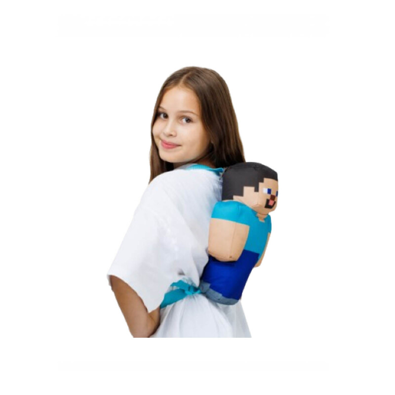 Peluche Portaobjetos Mochila Minecraft Steeve