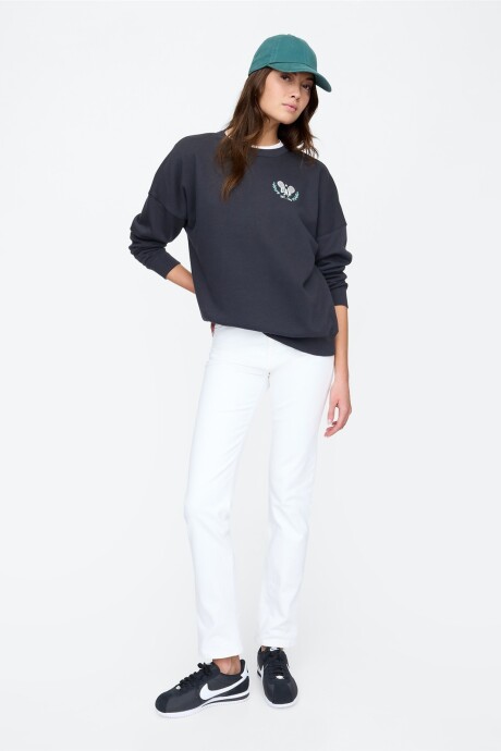 Buzo Deportivo Logo Gap Mujer Moonless Night