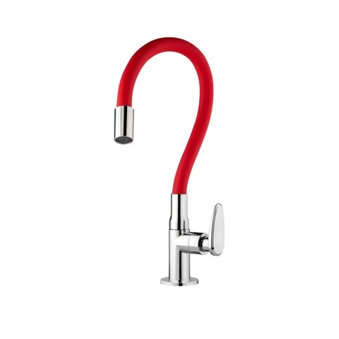 Grifo unitario mesa cocina ALLURE MOUVE cromo rojo Grifo Unitario Mesa Cocina Allure Mouve Cromo Rojo