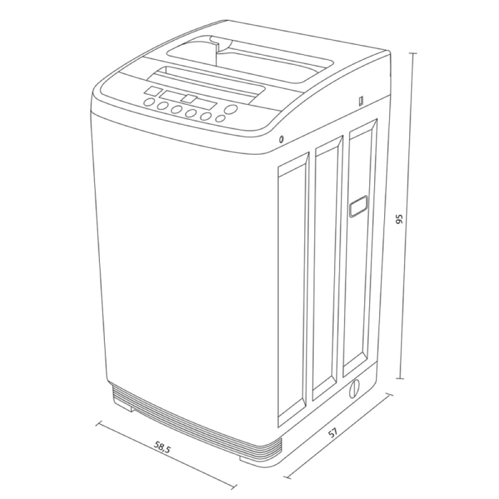 LAVARROPAS CARGA SUPERIOR acero inoxidable